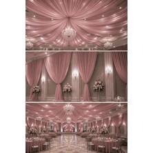 İlmek Süsleme Kumaşı Gül Kurusu 320CM - Restoran, Otel, Düğün Salonu ve Organizasyonlar için
