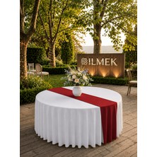 İlmek Bordo Premium Runner - Restoran, Otel, Düğün Salonu ve Organizasyonlar için