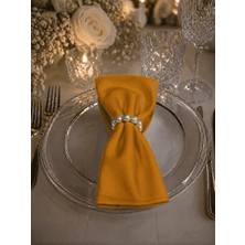 İlmek 45X45CM Hardal Kumaş Peçete - Restoran, Otel, Düğün Salonu ve Organizasyonlar için