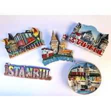 Nev Istanbul Temalı Polyester Magnet (5'li Paket )