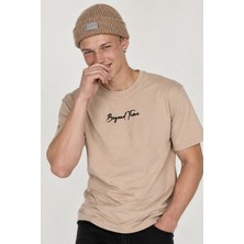 i8 Denim Etnik Baskılı Nakışlı T-Shirt