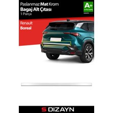 Drs Tuning S-Dizayn Renault Boreal Krom Bagaj Alt Çıtası (Mat Krom) 2025 Üzeri A+ Kalite