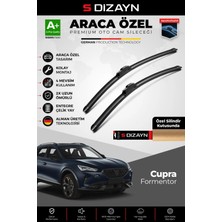 Drs Tuning S-Dizayn Cupra Formentor Ön Cam Silecek Seti 2020 Üzeri Premium Araca Özel 65-45 cm A+ Kalite