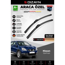 Drs Tuning S-Dizayn Nissan Qashqai Ön Cam Silecek Seti 2006-2013 Premium Araca Özel 60-38 cm A+ Kalite