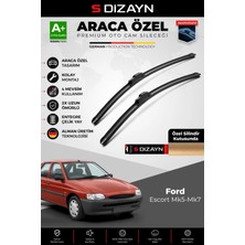 Drs Tuning S-Dizayn Ford Escort Mk5 Ön Cam Silecek Seti 1990-2000 Premium Araca Özel 50-50 cm A+ Kalite