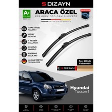 Drs Tuning S-Dizayn Hyundai Tucson Ön Cam Silecek Seti 2005-2010 Premium Araca Özel 60-40 cm A+ Kalite
