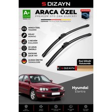 Drs Tuning S-Dizayn Hyundai Elantra Ön Cam Silecek Seti 2000-2006 Premium Araca Özel 50-45 cm A+ Kalite
