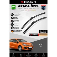 Drs Tuning S-Dizayn Kia Rio Ön Cam Silecek Seti 2011-2017 Premium Araca Özel 65-40 cm A+ Kalite