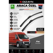 Drs Tuning S-Dizayn Fiat Ducato Ön Cam Silecek Seti 2006 Üzeri Premium Araca Özel 65-55 cm A+ Kalite