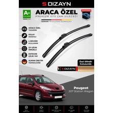 Drs Tuning S-Dizayn Peugeot 207 Station Wagon Ön Cam Silecek Seti 2007-2013 Premium Araca Özel 65-43 cm A+ Kali