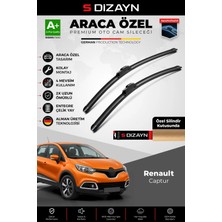 Drs Tuning S-Dizayn Renault Captur Ön Cam Silecek Seti 2013-2016 Premium Araca Özel 65-35 cm A+ Kalite