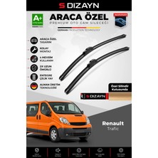 Drs Tuning S-Dizayn Renault Trafic Ön Cam Silecek Seti 2001-2014 Premium Araca Özel 60-53 cm A+ Kalite