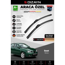 Drs Tuning S-Dizayn Seat Ibiza Ön Cam Silecek Seti 2006-2008 Premium Araca Özel 53-48 cm A+ Kalite
