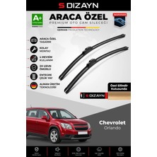 Drs Tuning S-Dizayn Chevrolet Orlando Ön Cam Silecek Seti 2011-2015 Premium Araca Özel 60-48 cm A+ Kalite