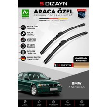 Drs Tuning S-Dizayn Bmw 3 Serisi E46 Ön Cam Silecek Seti 1998-2006 Premium Araca Özel 60-48 cm A+ Kalite