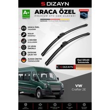 Drs Tuning S-Dizayn Volkswagen Crafter 2e Ön Cam Silecek Seti 2006-2017 Premium Araca Özel 65-60 cm A+ Kalite