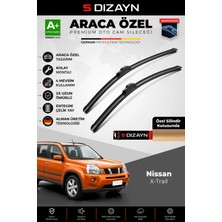 Drs Tuning S-Dizayn Nissan X-Trail Ön Cam Silecek Seti 2007-2014 Premium Araca Özel 60-40 cm A+ Kalite