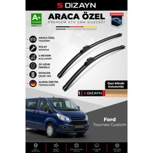 Drs Tuning S-Dizayn Ford Tourneo Custom Ön Cam Silecek Seti 2012-2023 Premium Araca Özel 75-70 cm A+ Kalite