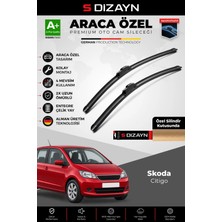Drs Tuning S-Dizayn Skoda Citigo Ön Cam Silecek Seti 2011-2020 Premium Araca Özel 60-40 cm A+ Kalite