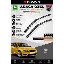 Drs Tuning S-Dizayn Seat Leon Ön Cam Silecek Seti 2012-2020 Premium Araca Özel 65-40 cm A+ Kalite