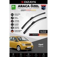Drs Tuning S-Dizayn Opel Meriva Ön Cam Silecek Seti 2003-2010 Premium Araca Özel 60-60 cm A+ Kalite