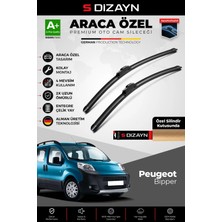 Drs Tuning S-Dizayn Peugeot Bipper Ön Cam Silecek Seti 2008 Üzeri Premium Araca Özel 65-48 cm A+ Kalite