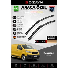 Drs Tuning S-Dizayn Peugeot Expert Ön Cam Silecek Seti 2016 Üzeri Premium Araca Özel 65-48 cm A+ Kalite