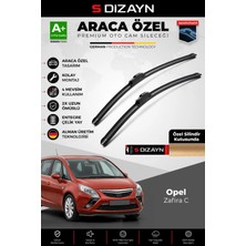 Drs Tuning S-Dizayn Opel Zafira C Ön Cam Silecek Seti 2012-2019 Premium Araca Özel 75-70 cm A+ Kalite