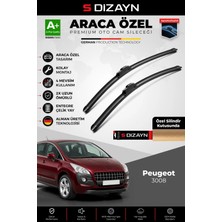 Drs Tuning S-Dizayn Peugeot 3008 Ön Cam Silecek Seti 2009-2016 Premium Araca Özel 75-70 cm A+ Kalite