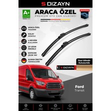 Drs Tuning S-Dizayn Ford Transit Ön Cam Silecek Seti 2014 Üzeri Premium Araca Özel 75-50 cm A+ Kalite