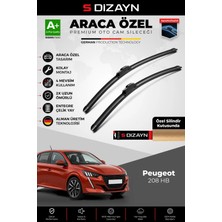 Drs Tuning S-Dizayn Peugeot 208 Hb Ön Cam Silecek Seti 2019 Üzeri Premium Araca Özel 65-40 cm A+ Kalite