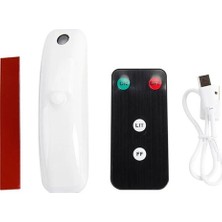 Techmaster H901 Araç Oto Şarjlı Lazer Uzun Menzilli Uyarı Güvenlik Işığı Beyaz