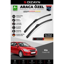 Drs Tuning S-Dizayn Kia Ceed Hb Ön Cam Silecek Seti 2006-2009 Premium Araca Özel 60-45 cm A+ Kalite