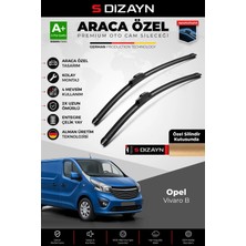 Drs Tuning S-Dizayn Opel Vivaro B Ön Cam Silecek Seti 2014-2019 Premium Araca Özel 65-48 cm A+ Kalite