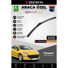 Drs Tuning S-Dizayn Peugeot 308 Cabrio Ön Cam Silecek Seti 2009-2015 Premium Araca Özel 75 cm A+ Kalite