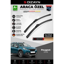 Drs Tuning S-Dizayn Peugeot 2008 Ön Cam Silecek Seti 2013-2019 Premium Araca Özel 65-40 cm A+ Kalite