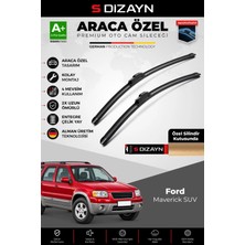Drs Tuning S-Dizayn Ford Maverick Ön Cam Silecek Seti 2000-2007 Premium Araca Özel 48-48 cm A+ Kalite