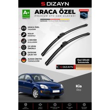 Drs Tuning S-Dizayn Kia Rio Ön Cam Silecek Seti 2005-2011 Premium Araca Özel 55-40 cm A+ Kalite