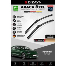 Drs Tuning S-Dizayn Hyundai Ioniq 6 Ön Cam Silecek Seti 2022 Üzeri Premium Araca Özel 65-45 cm A+ Kalite