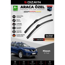 Drs Tuning S-Dizayn Nissan X-Trail Ön Cam Silecek Seti 2014 Üzeri Premium Araca Özel 65-43 cm A+ Kalite