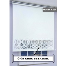 Esdeh LAZER STOR Perde - ULTRA KALIN Stor Kumaşı- Osmanlı Desen - Alüminyum Aksam