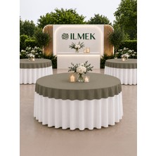 İlmek Çikolata Premium Masa Örtüsü Kapağı - Restoran, Otel, Düğün Salonu ve Organizasyonlar için