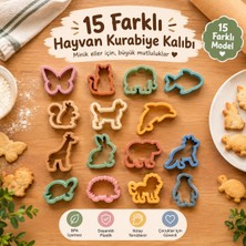 Home 15 Parça Hayvan Figürlü Kurabiye Kalıbı Seti