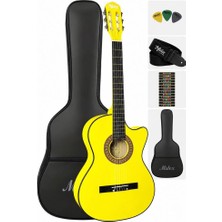 Midex CG-395YLW-OUT Klasik Gitar 4/4 Sap Ayarlı Kesik Kasa Full Set (Outlet)