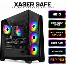 Xaser Safe X80  Intel Core I5 12400F 16GB Ram 1tb M.2 Nvme SSD 12GB RTX3060 Masaüstü Oyuncu Bilgisayarı