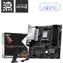 MSI Msı Pro B840M-P Wifi 6e Am5 Ryzen D5 HDMI Type-C