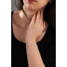 Spossy Silver Jewelry On Taşlı Şeritli Bileklik SPB1116