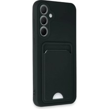 Bezos Samsung Galaxy A35 5g Uyumlu Kılıf Kelvin Kartvizitli Silikon - Siyah