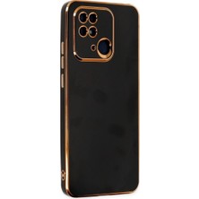 Bezos Xiaomi Redmi 10C Uyumlu Kılıf Volet Silikon - Siyah