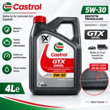 Castrol Gtx Diesel 5W-30  (Benzin ve Dizel ) 2026 Üretim